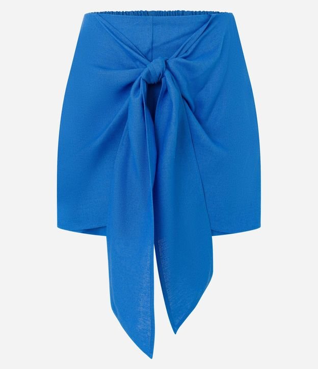 Short Pollera en Viscolino con Lazo Delantero