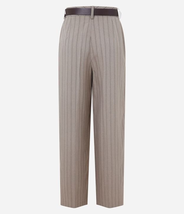 Pantalón Wide Leg en Sastrería con Cinturón en PU 6