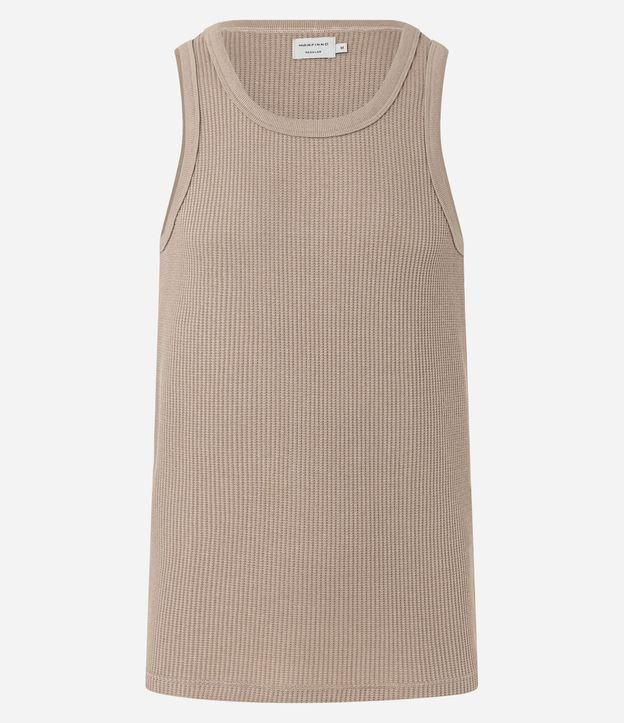 Musculosa Regular en Flamê con Textura 7