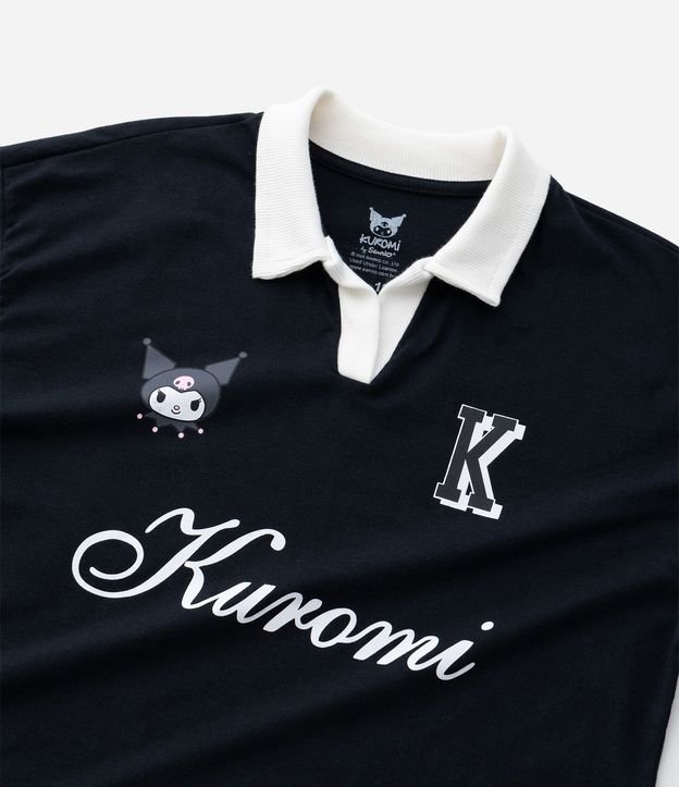 Remera Infantil Polo Relaxed Kuromi - Tam  5 a 14 años 5