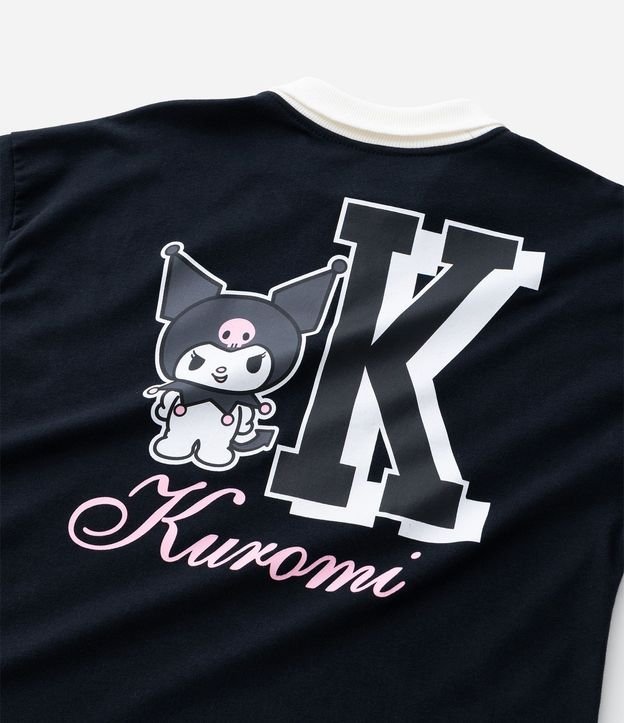 Remera Infantil Polo Relaxed Kuromi - Tam  5 a 14 años 6