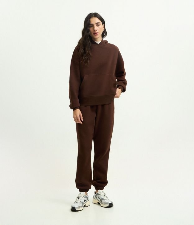 Pantalón Jogger en Algodón con Cintura con Elástico