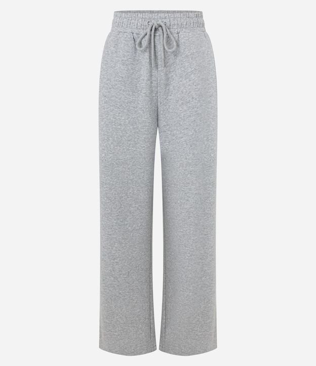 Pantalón Recto en Algodón con Felpa y Cintura Ajustable 5