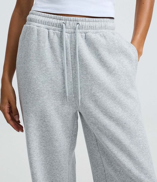 Pantalón Recto en Algodón con Felpa y Cintura Ajustable 4