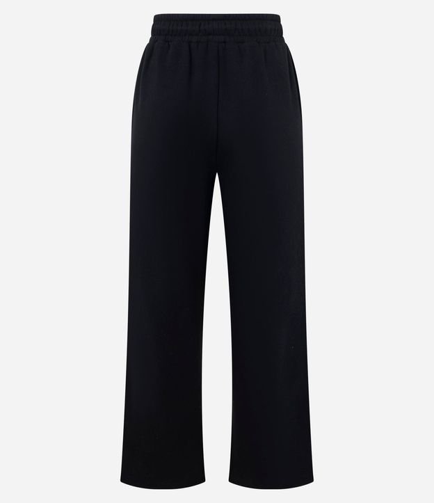 Pantalón Recto en Algodón con Felpa y Cintura Ajustable 5