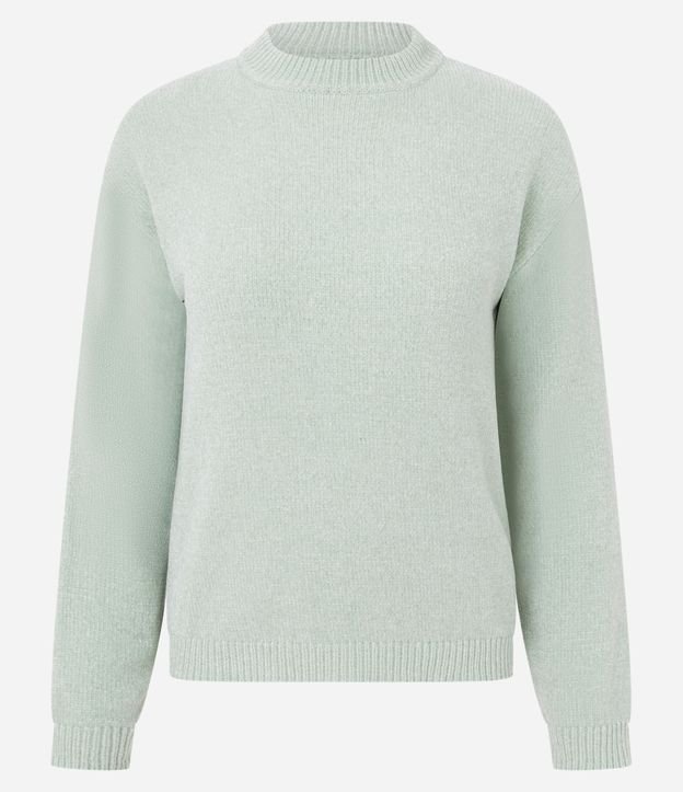 Blusa Slim en Punto Chenille con Cuello Redondo 6