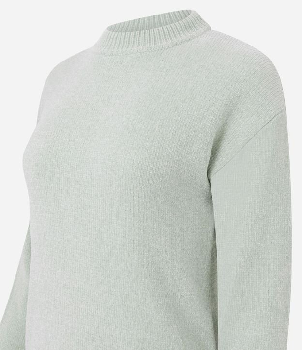 Blusa Slim en Punto Chenille con Cuello Redondo 7