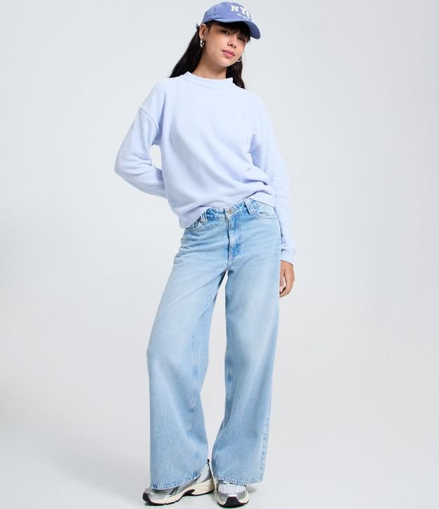 Blusa Slim en Punto Chenille con Cuello Redondo 2