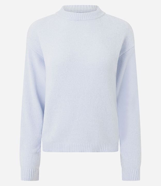 Blusa Slim en Punto Chenille con Cuello Redondo 8