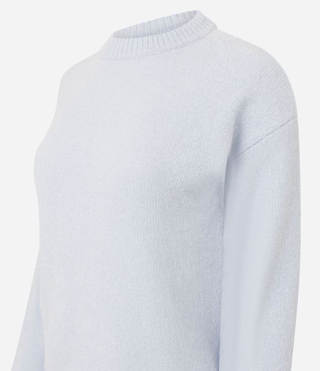 Blusa Slim en Punto Chenille con Cuello Redondo 9