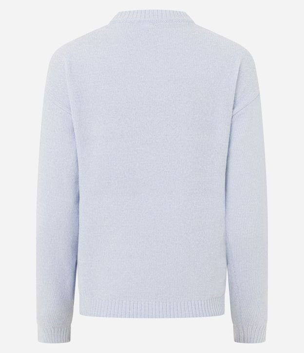 Blusa Slim en Punto Chenille con Cuello Redondo 10