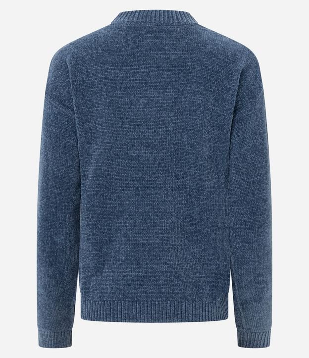 Blusa Slim en Punto Chenille con Cuello Redondo 6
