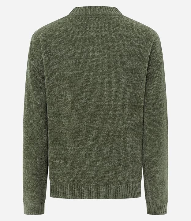 Blusa Slim en Punto Chenille con Cuello Redondo 6