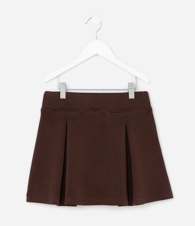Pollera Infantil en Algodón con Pliegues Peach Touch – Talle 5 a 14 años 3