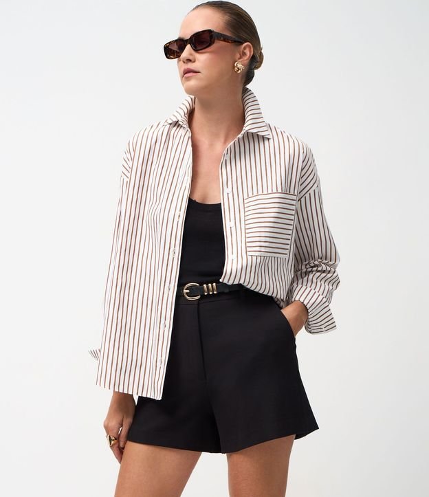 Short Sastre en Crepé con Cintura Elástica 2