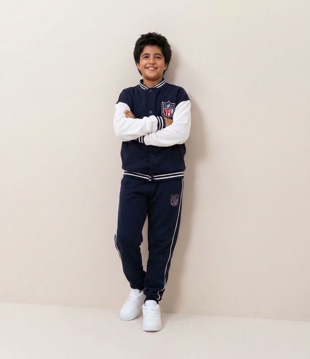 Pantalón Infantil en Algodón con Bordado NFL – Talle 5 a 14 años 1
