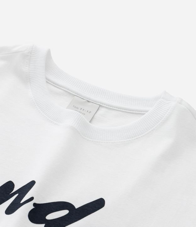 Remera Over Infantil con Estampa Lettering London  - Tam  7 a 16 años 5