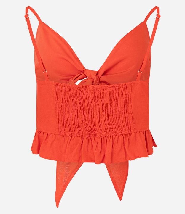 Blusa Top de Bretel en Viscolino con Lazo 6
