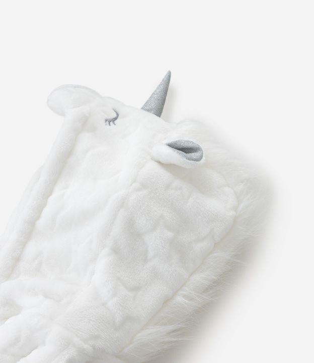 Bata de Baño Infantil con Relieve y Capucha Unicórnio – Talle 3 a 16 años 5