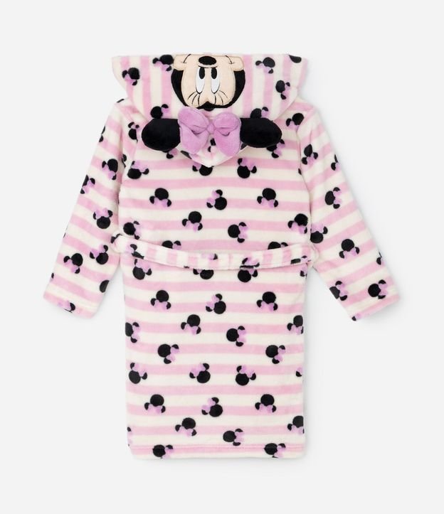 Bata de Baño Infantil Minnie Mouse con Capucha Interactivo y Faixa – Talle 3 a 8 años 2