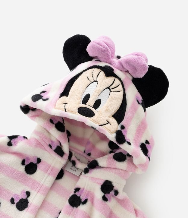 Bata de Baño Infantil Minnie Mouse con Capucha Interactivo y Faixa – Talle 3 a 8 años 5