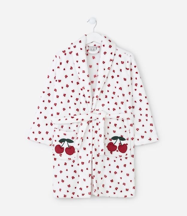Bata de Baño Infantil con Cinto y Estampa de Cinnamonroll – Talle 5 a 16 años