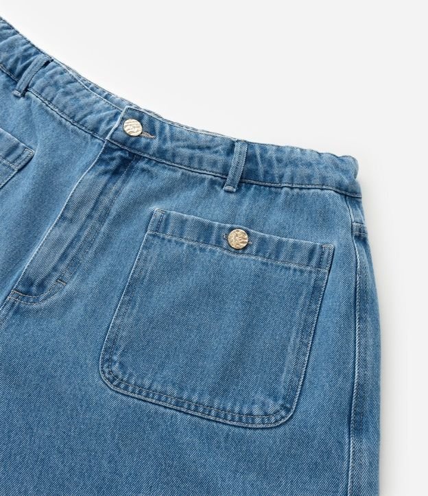 Bermuda en Jeans con Bolsillos Curve & Plus Size 9