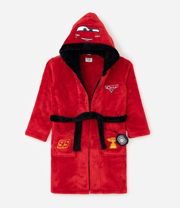 Bata de Baño Infantil con Estampa de Rayo Mcqueen – Talle 3 a 12 años 2