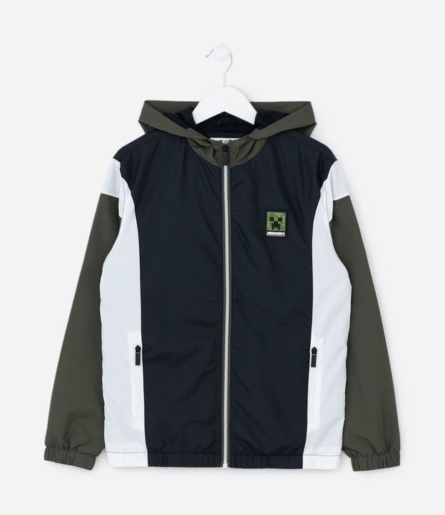 Campera Infantil Rompe Viento con Estampa Minecraft – Talle 5 a 14 años 2