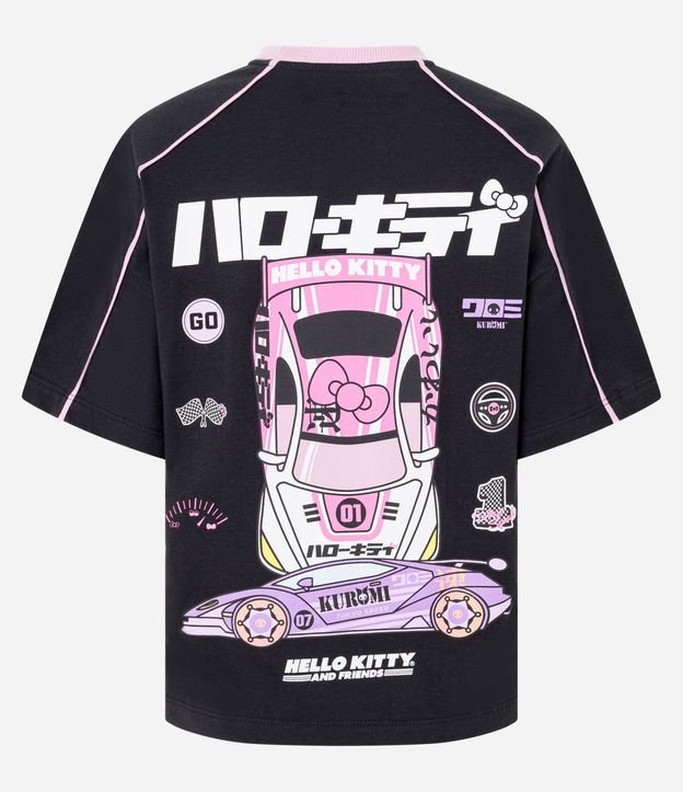 Remera en Algodón con Estampa Racing de Hello Kitty y Kuromi 6