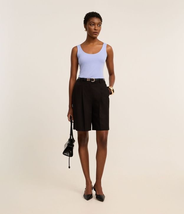 Blusa Musculosa en Poliamida con Escote U 2
