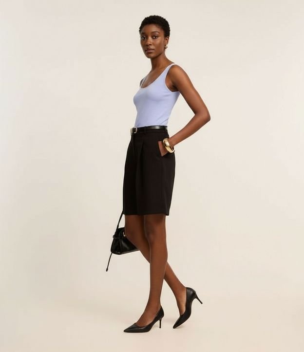 Blusa Musculosa en Poliamida con Escote U 6