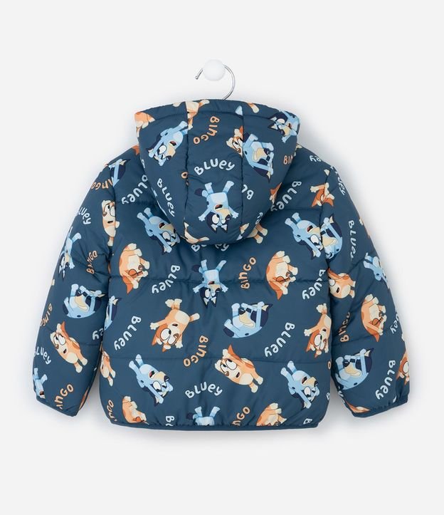 Campera Infantil Puffer con Capucha y Estampa de Bluey – Talle 1 a 6 años 2