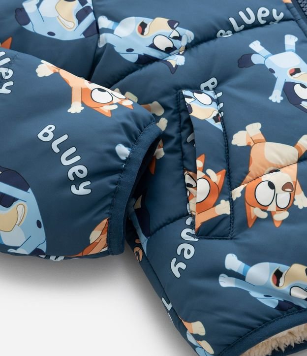 Campera Infantil Puffer con Capucha y Estampa de Bluey – Talle 1 a 6 años