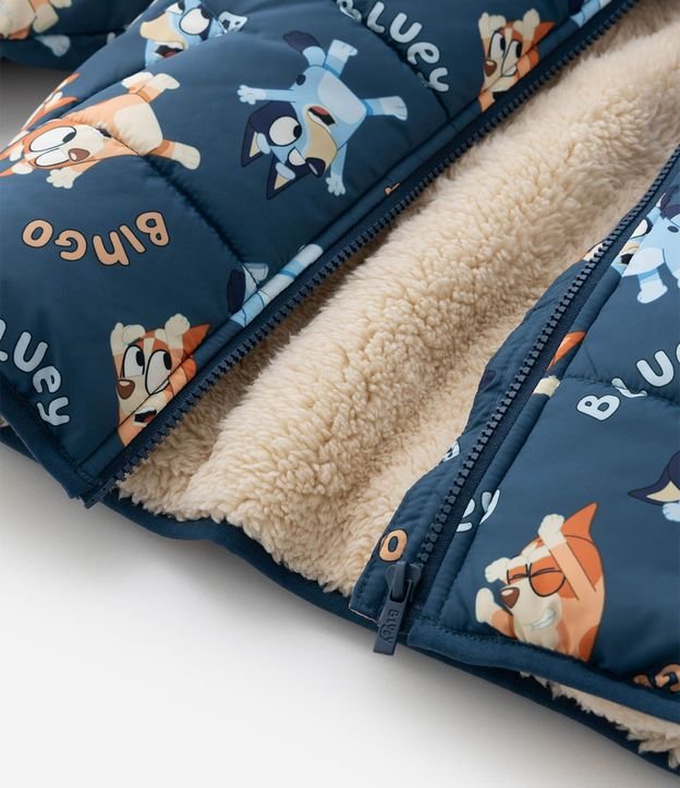 Campera Infantil Puffer con Capucha y Estampa de Bluey – Talle 1 a 6 años 5