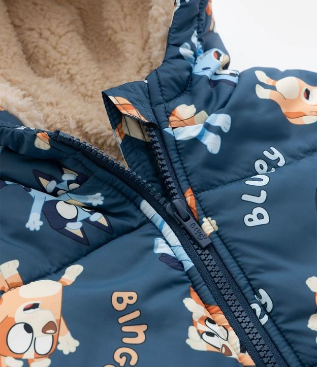 Campera Infantil Puffer con Capucha y Estampa de Bluey – Talle 1 a 6 años 6