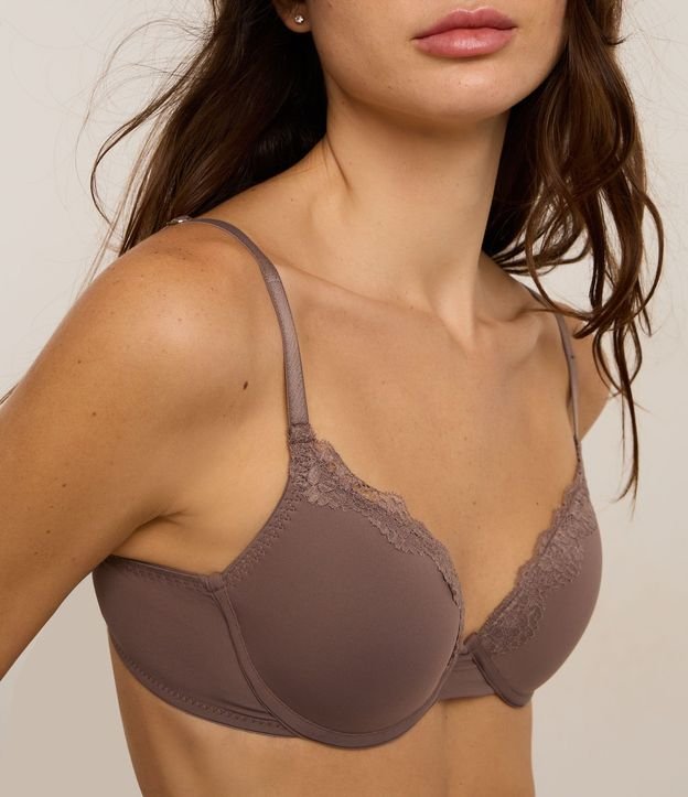 Soutien Push Up con Copa en Microfibra con Detalles en Encaje 3