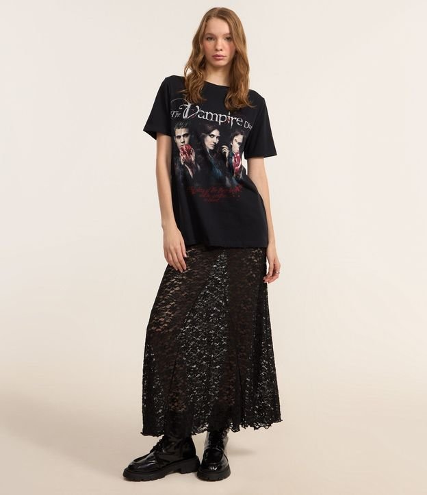 Remera T-shirt con Estampa Vampire Diaries 2