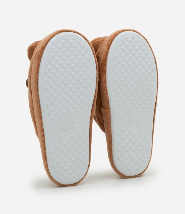 Pantufla Infantil Fleece con Carpincho Divertido Aplicado – Talle 29 a 36 4