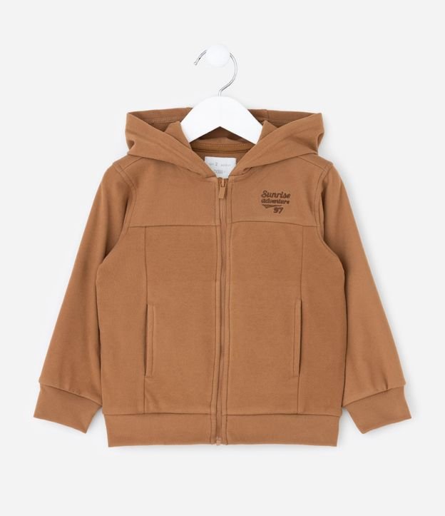 Buzo Infantil en Polar Fleece con Capucha y Bordado – Talle 1 a 5/6 años 2