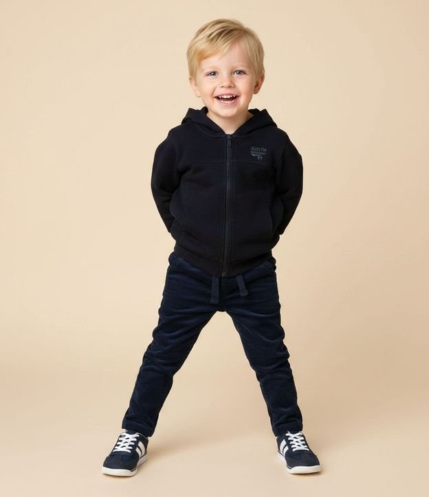 Buzo Infantil en Polar Fleece con Capucha y Bordado – Talle 1 a 5/6 años