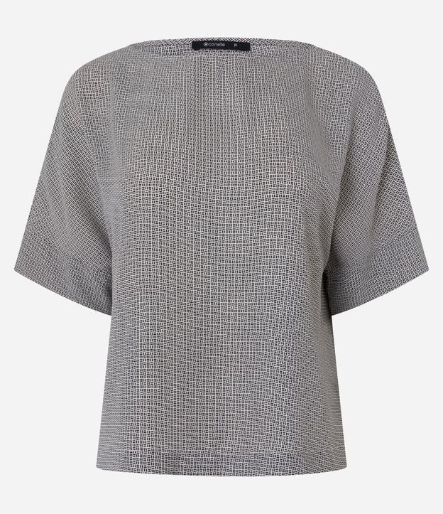 Blusa Femenina en Chiffon con Estampa Geométrica