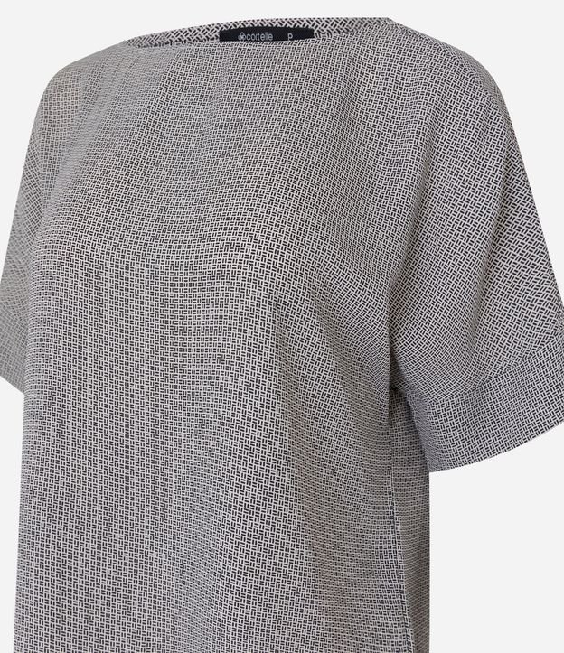 Blusa Femenina en Chiffon con Estampa Geométrica