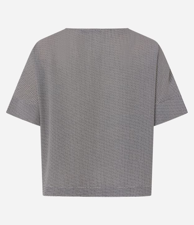 Blusa Femenina en Chiffon con Estampa Geométrica 3