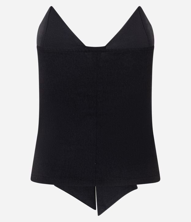 Blusa Sin Breteles en Bengalina con Lazo 6