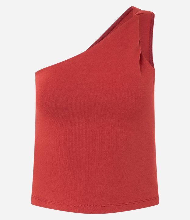 Blusa Hombro Único en Punto Roma con Detalle Torcido 5