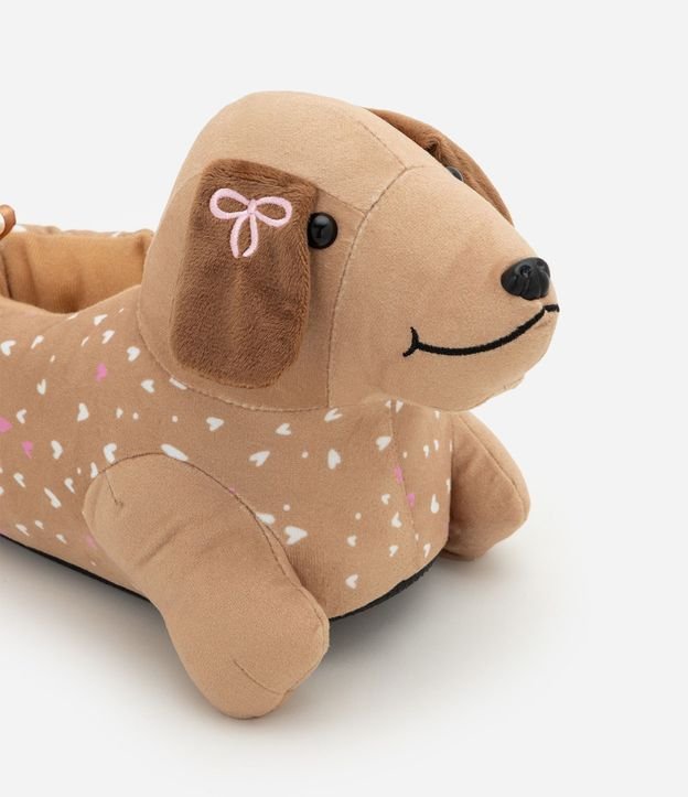 Pantufla Infantil Perro con Corazones - Talle 29 al 36 3