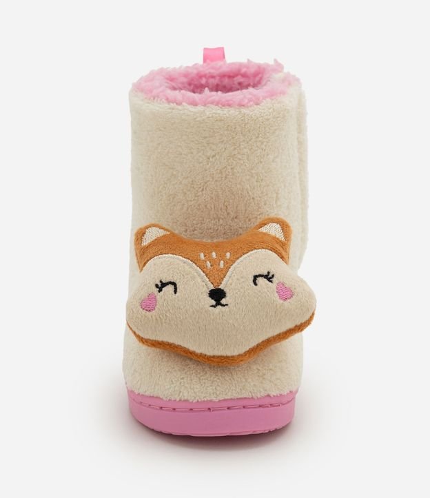 Pantufla Bota Infantil en Fleece con Carita de Esquilo - Talle 19/20 al 27/28 7