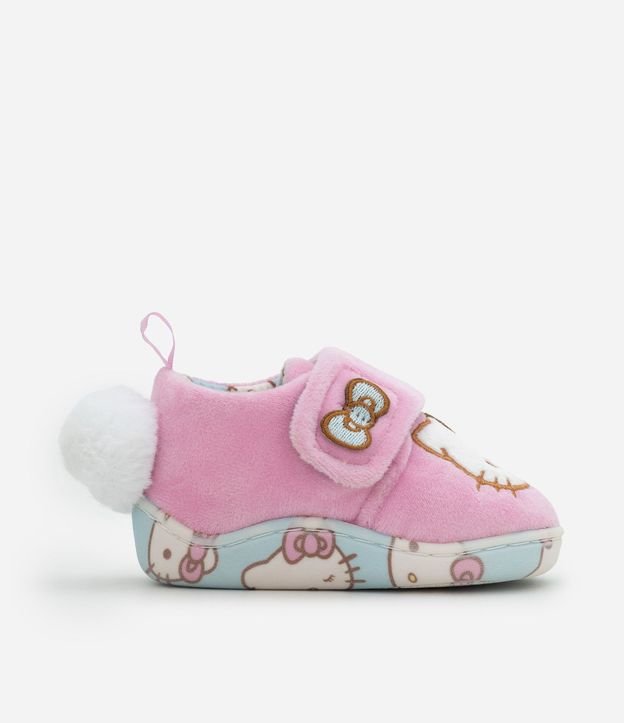 Pantufla Infantil Hello Kitty con Pompón - Talle 19 al 28 2