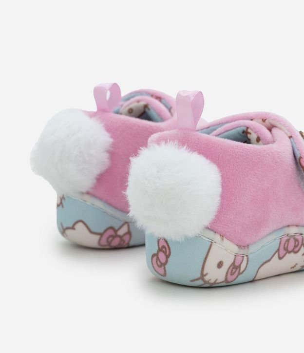 Pantufla Infantil Hello Kitty con Pompón - Talle 19 al 28 3